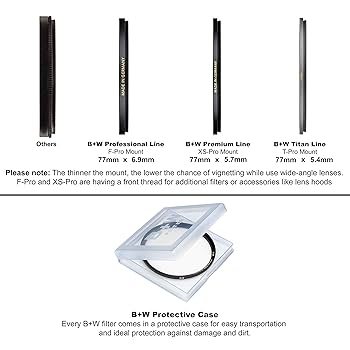 B+W 77mm Clear UV Haze Filter with Single Coating (010